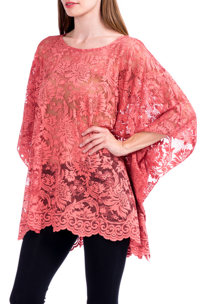 Lace Affair Caftan Poncho Tunic