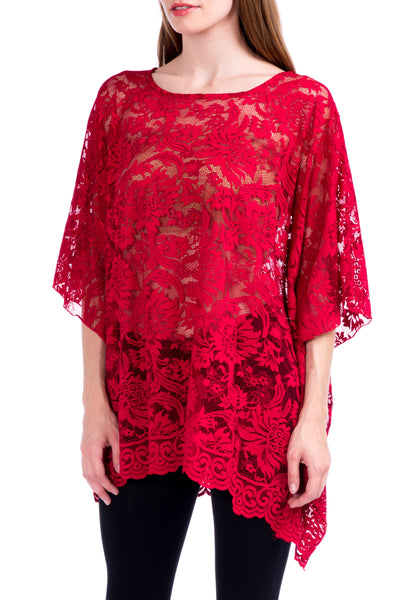 Lace Affair Caftan Poncho Tunic