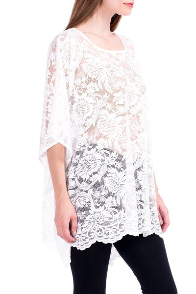 Lace Affair Caftan Poncho Tunic