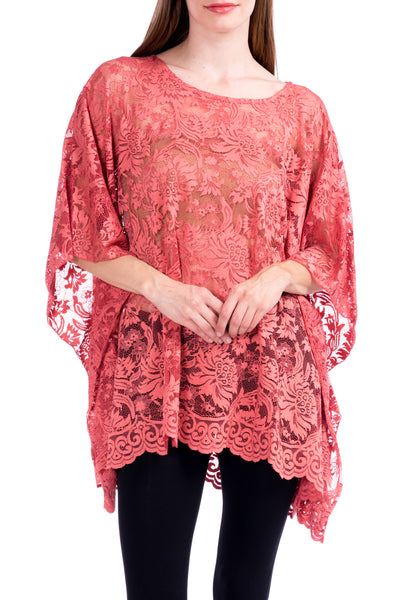 Lace Affair Caftan Poncho Tunic