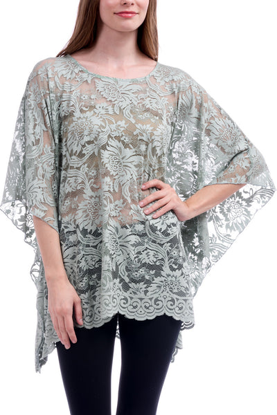 Lace Affair Caftan Poncho Tunic