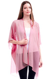 Solid Sheer Chiffon Kimono Cardigan