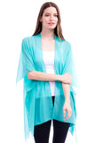 Solid Sheer Chiffon Kimono Cardigan