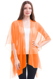 Solid Sheer Chiffon Kimono Cardigan