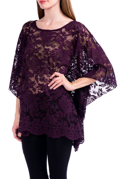 Lace Affair Caftan Poncho Tunic