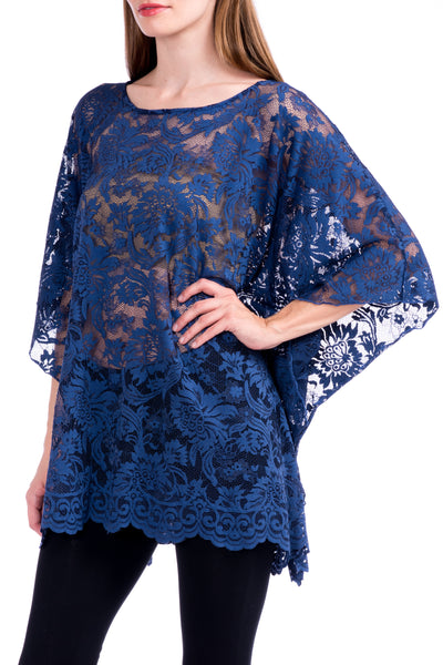 Lace Affair Caftan Poncho Tunic