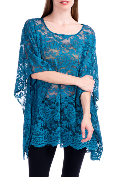 Lace Affair Caftan Poncho Tunic